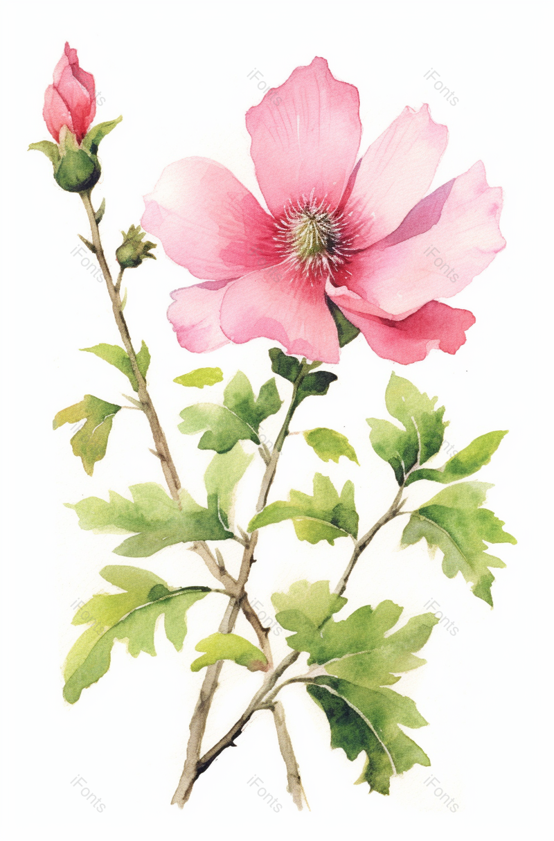 盛开的荷花水彩花卉手绘插画艺术中国风,插画/手绘图,插画/手绘图库,插画/手绘图下载,插画/手绘